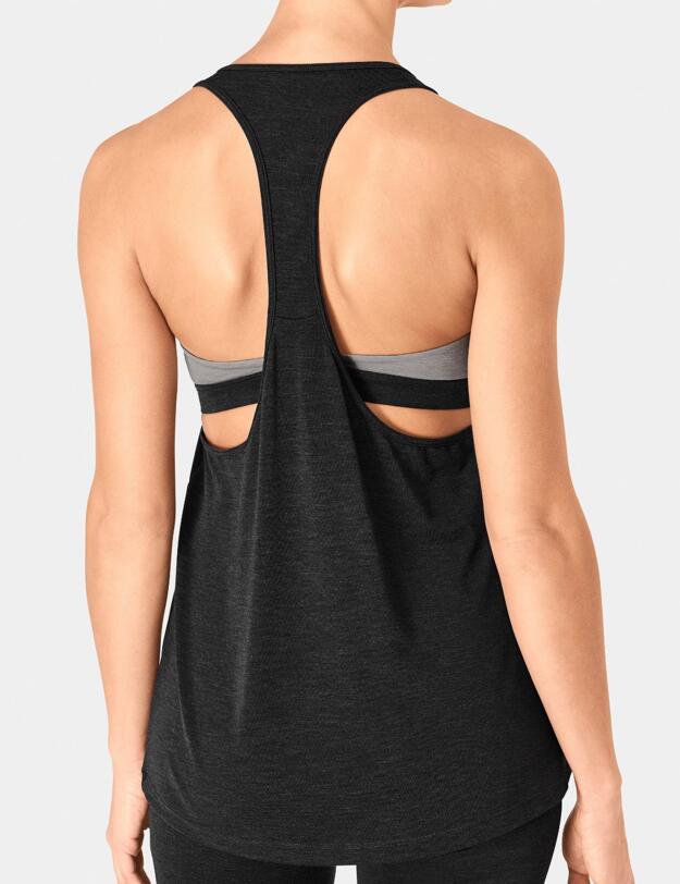 10190656 Sloggi Women Move Flow Gym Sports Top - 10190656 Black