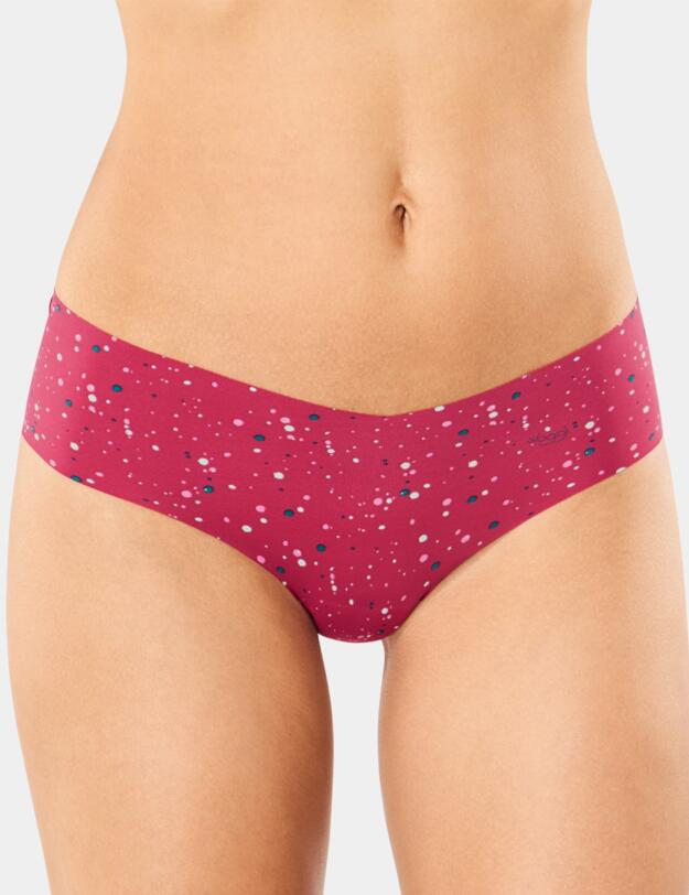 10189258 Sloggi ZERO Microfibre Print Hipster  - 10189258 Pink/Dark Combination