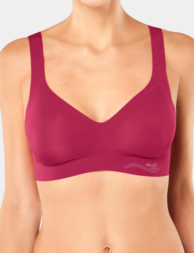 10186738 Sloggi Zero Feel Bralette Bra Top - 10186738 Raspberry Wine