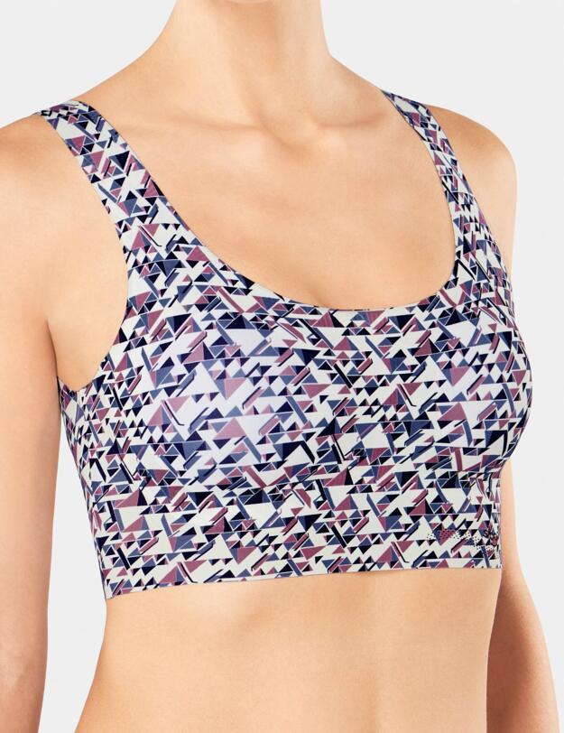 10190349 Sloggi Zero Feel Print Bralette Top - 10190349 Pink-Light Combination