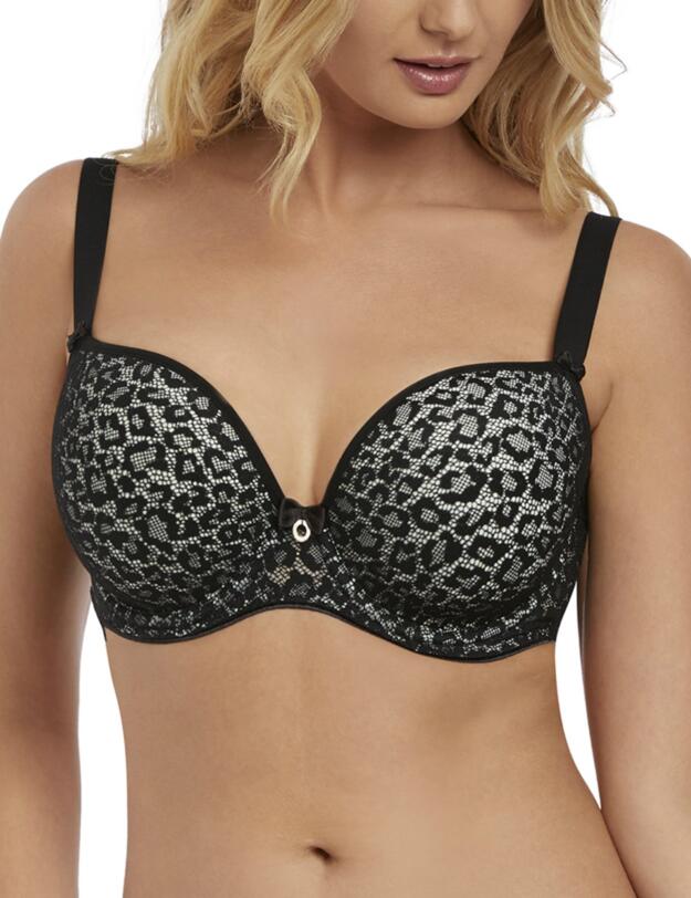 Freya Wilder Deco Moulded Plunge Bra Mono