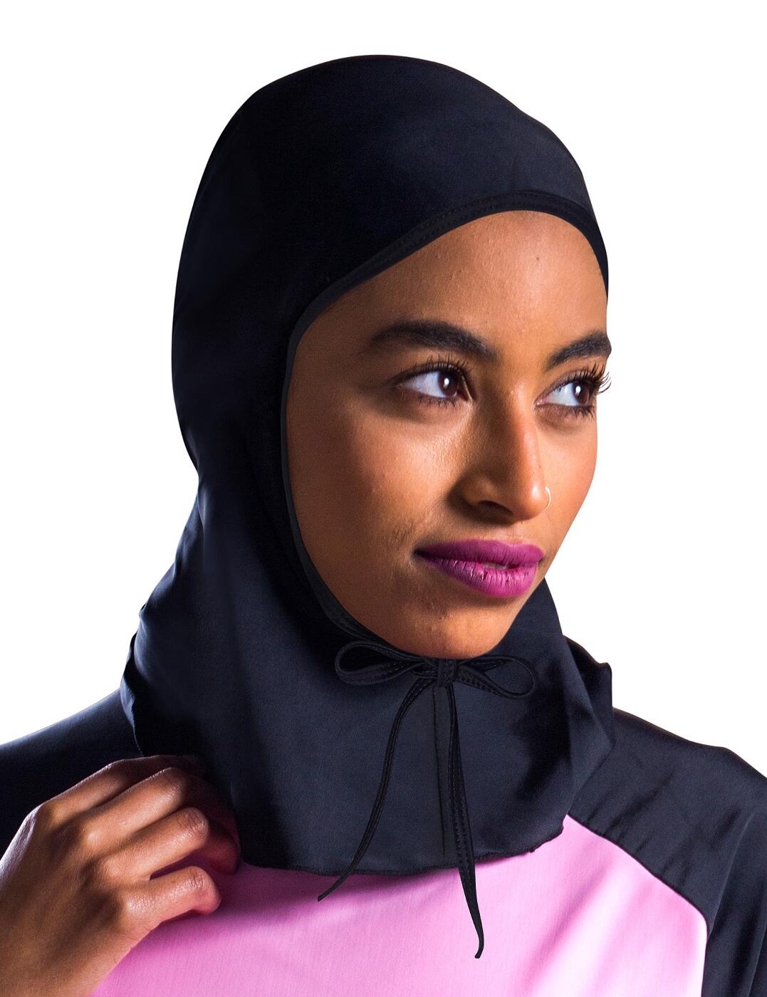 HIJ100BLKONE Shorso Black Sports Hijab - HIJ100BLKONE Black