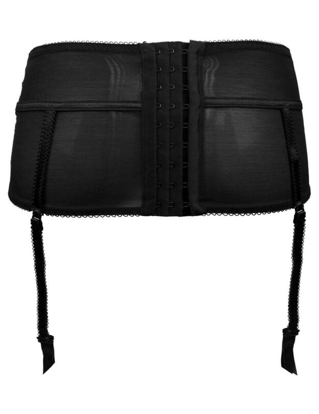 11507 Pour Moi Opulence Suspender Belt - 11507 Black/Pink