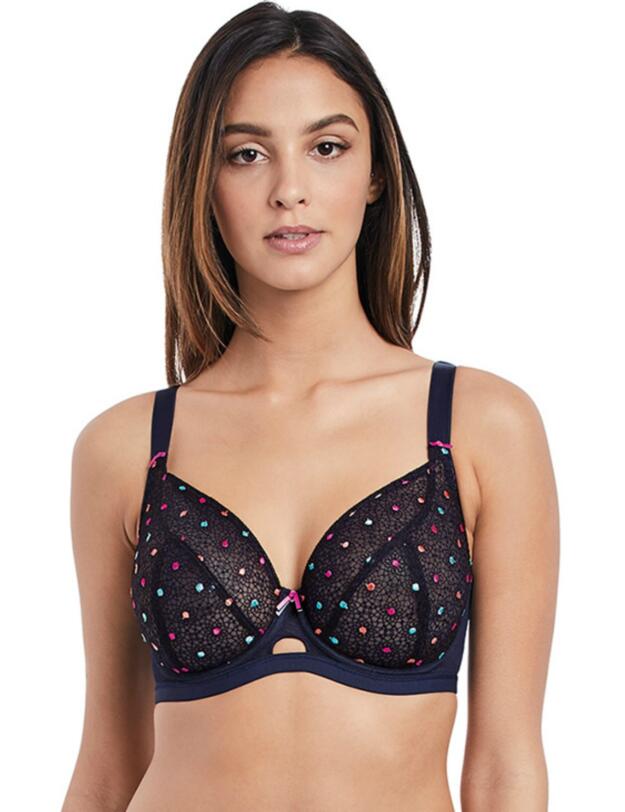 3911 Freya Dreamcatcher Underwired Plunge Balcony Bra - 3911 Twilight