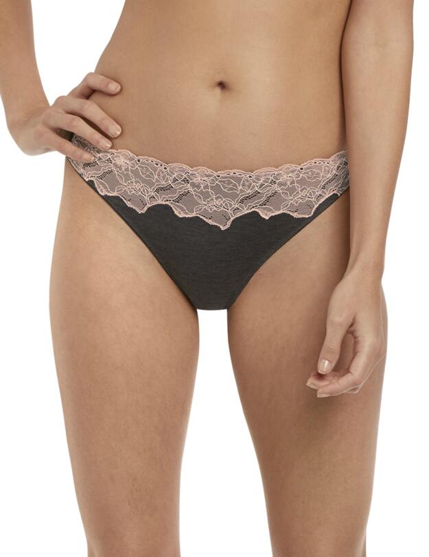 3907 Freya Chi Brazilian Brief - 3907 Charcoal