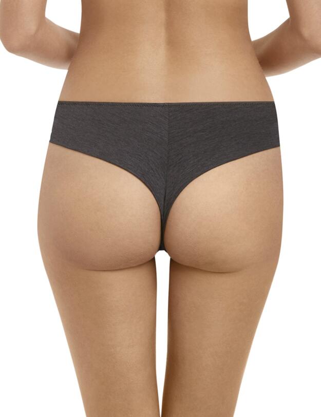 3907 Freya Chi Brazilian Brief - 3907 Charcoal