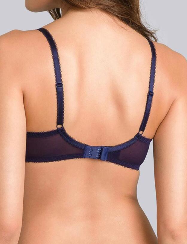 P05FC Playtex Daily Elegance Underwired Balcony Bra - P05FC Navy/Coral Print