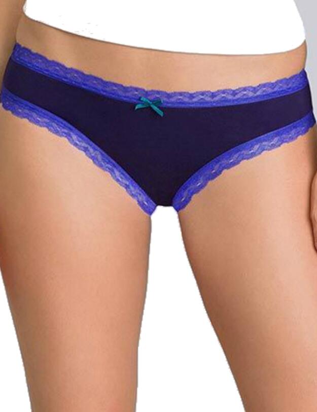 P066K Playtex Cotton Fancy Brief 2 Pack - P066K Flower Blue