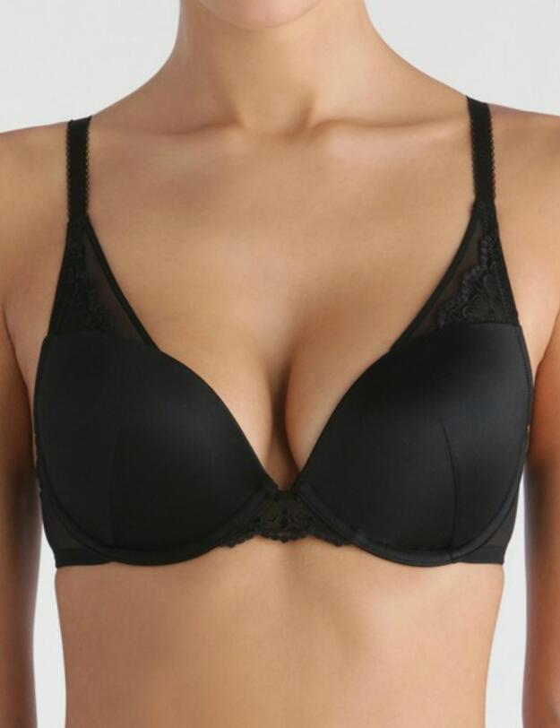 Wonderbra Modern Chic Triangle Push Up Bra Black