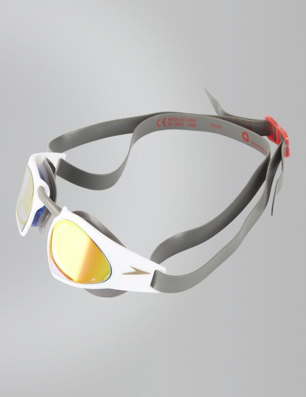 810438C100 Speedo Fastskin Prime Mirror Goggles - 810438C100 White/Red