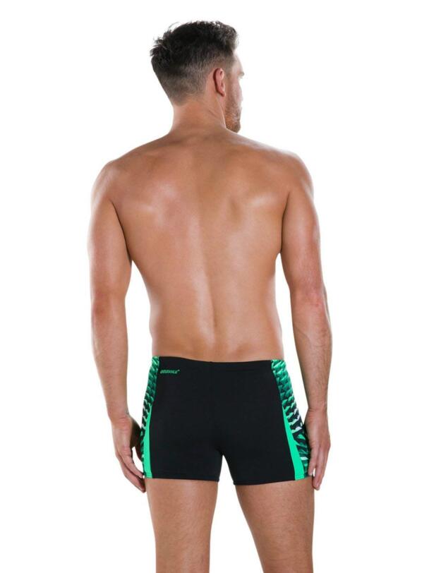 811356C502 Speedo Men's Graphic Splice Aquashort - 811356C502 Black/Green