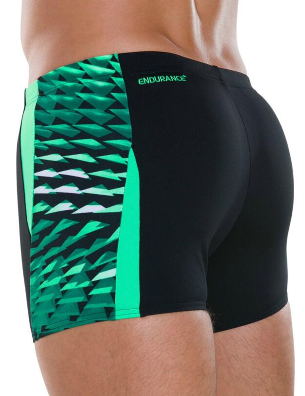 811356C502 Speedo Men's Graphic Splice Aquashort - 811356C502 Black/Green