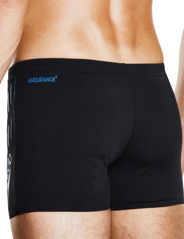 8113647669 Speedo Men's Sport Panel Aquashort - 8113647669 Black/Blue