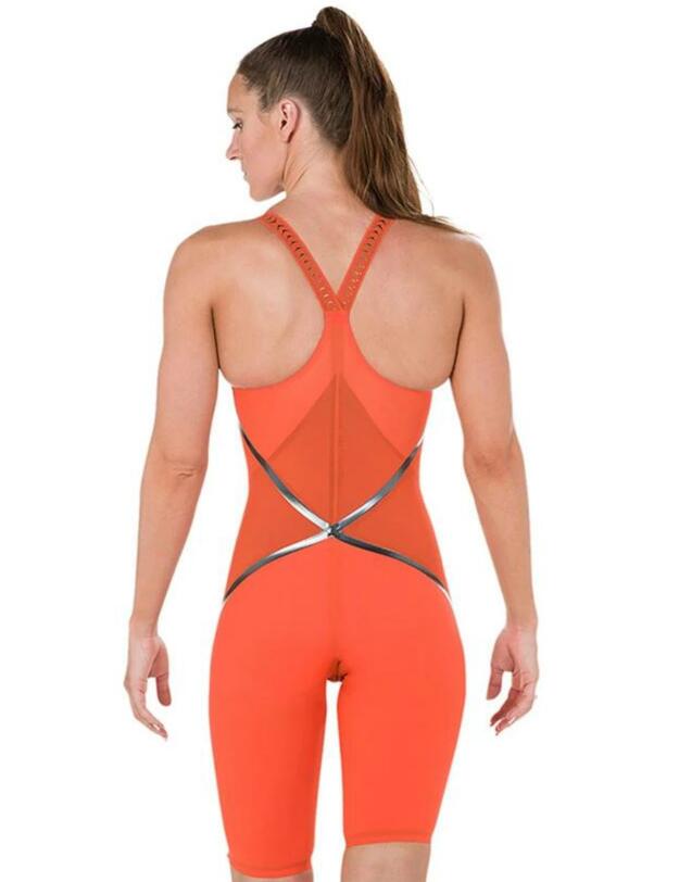 809753C563 Speedo Fastskin LZR Racer X Closedback Kneeskin - 809753C563 Orange/Black