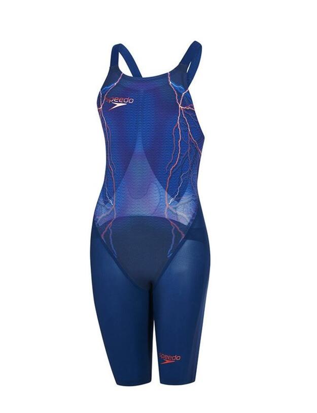 809171C292 Speedo Fastskin LZR Racer Elite 2 Closedback Kneeskin - 809171C292 Blue/Brown