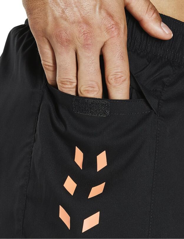 811365C132 Speedo Sport Panel 16" Watershort Swim Trunk - 811365C132 Black/Orange