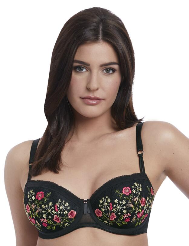 Freya Rhea Padded Half Cup Bra Noir 