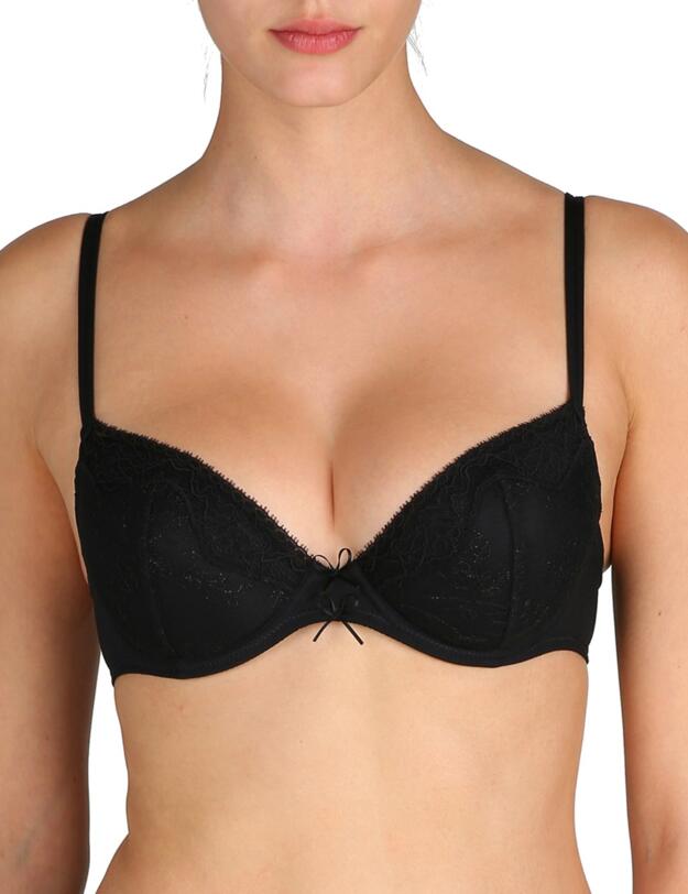 0102037 Marie Jo Lily Balcony Push Up Bra - 0102037 Black
