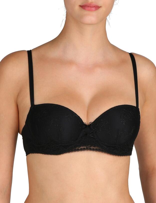 0102039 Marie Jo Lily Padded Balcony Bra - 0102039 Black