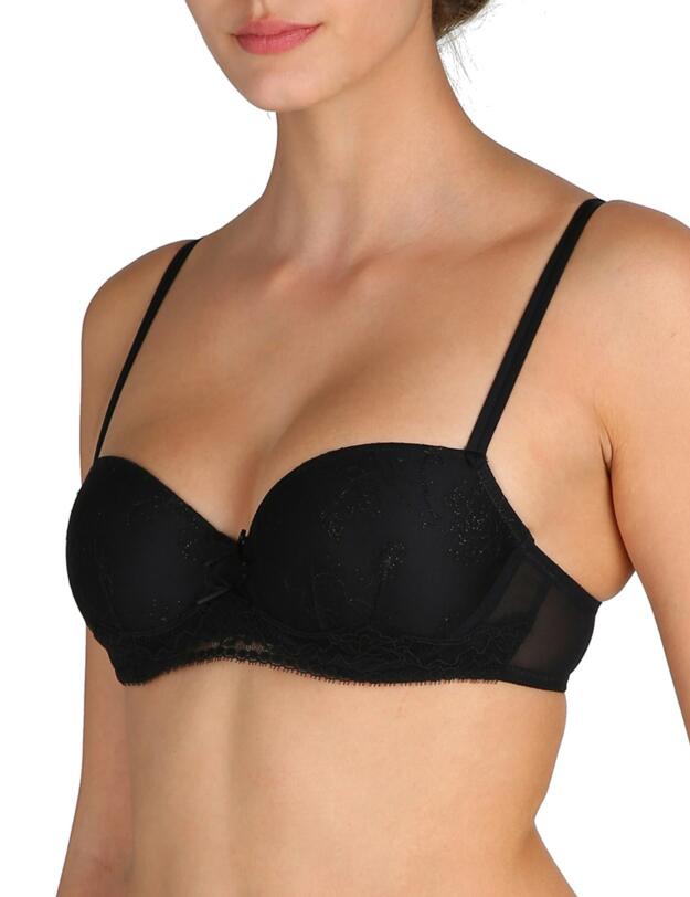 0102039 Marie Jo Lily Padded Balcony Bra - 0102039 Black