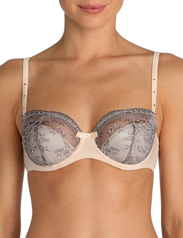 0102065 Marie Jo Charlize Half Padded Balcony Bra - 0102065 Pale Peach