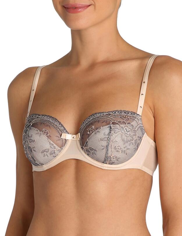 0102065 Marie Jo Charlize Half Padded Balcony Bra - 0102065 Pale Peach