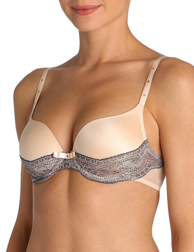 0102066 Marie Jo Charlize Padded Heart Shape Bra - 0102066 Pale Peach