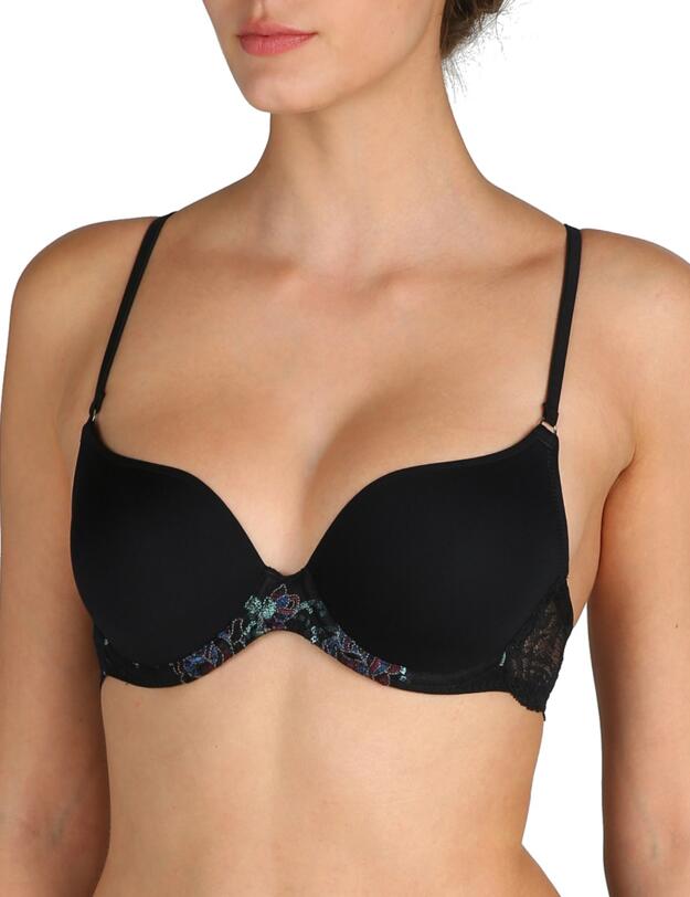 0102136 Marie Jo Dahlia Padded Heart Shape Bra - 0102136 Black