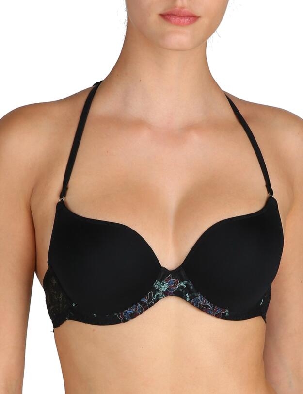 0102136 Marie Jo Dahlia Padded Heart Shape Bra - 0102136 Black
