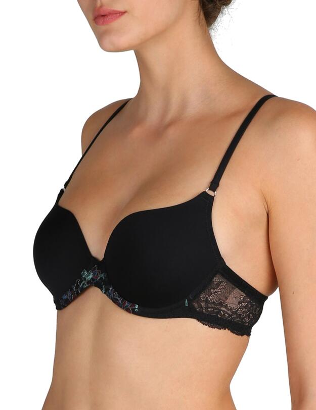 0102136 Marie Jo Dahlia Padded Heart Shape Bra - 0102136 Black