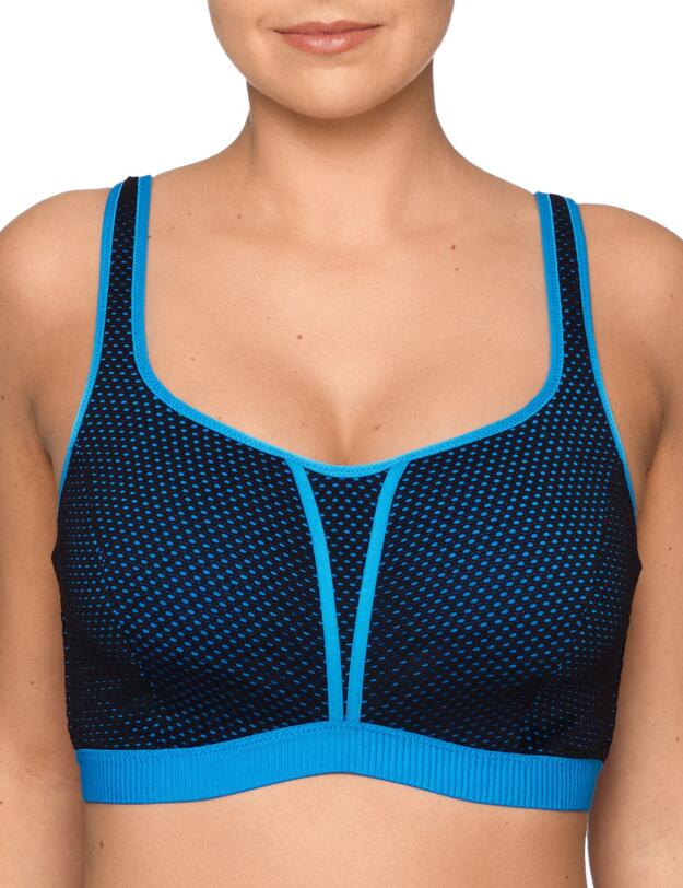 6000216 Prima Donna Sport The Mesh Padded Sports Bra - 6000216 Blue Crush