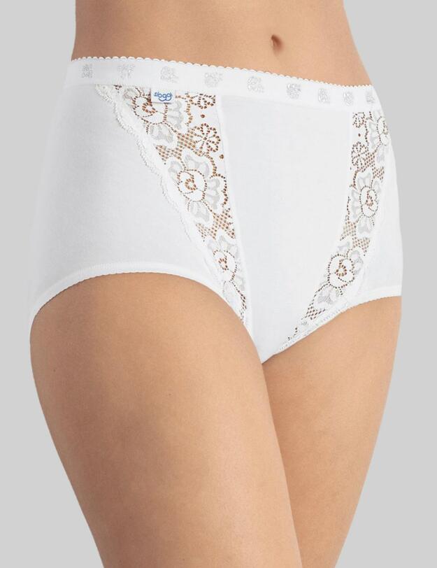 Sloggi Chic Maxi 4 Pack Briefs White