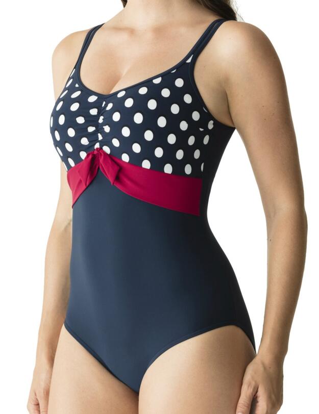 4005038 Prima Donna Pop Non-Wired Padded Triangle Swimsuit - 4005038 Blue Eclipse