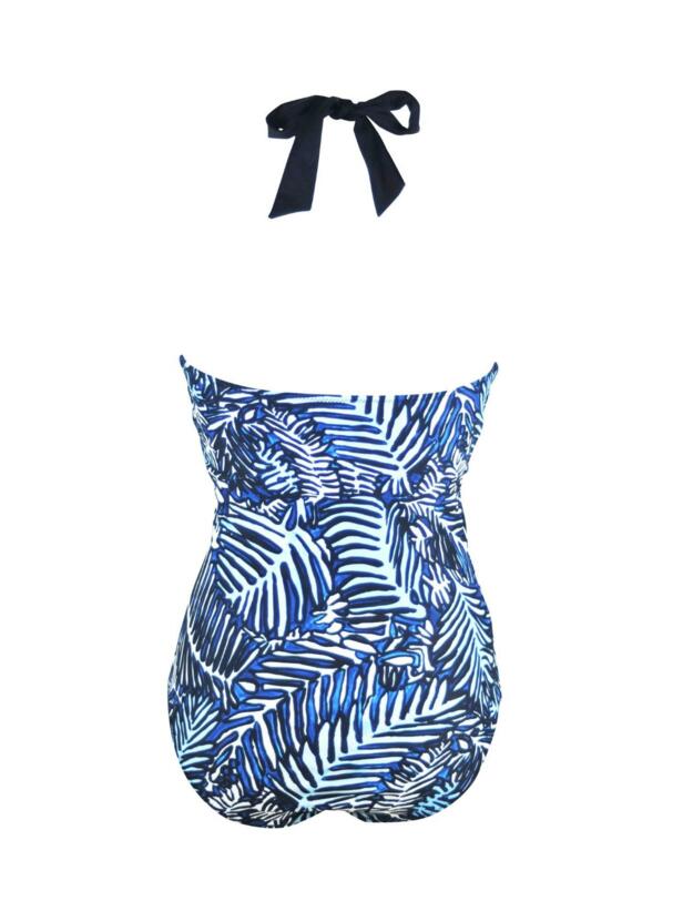 45006 Pour Moi Barracuda Underwired Halter Swimsuit - 45006 Black/Blue