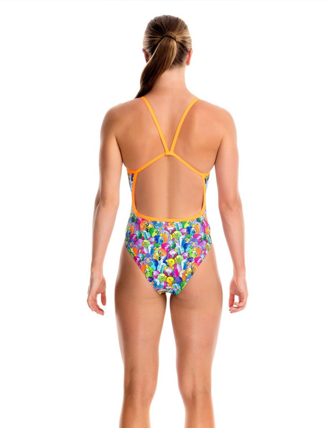 Funkita Girls Single Strap Bang Bang Budgie One Piece Swimsuit