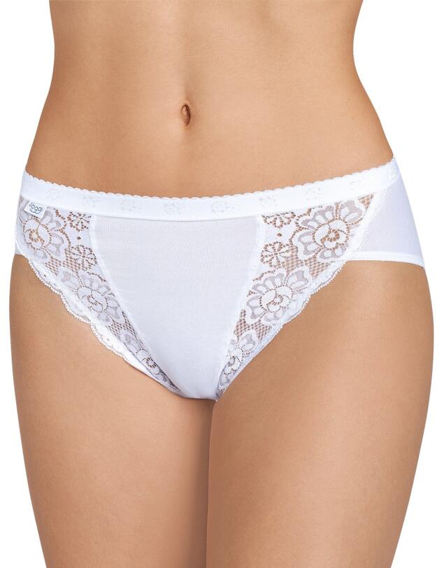 Sloggi Chic Tai 4 Pack Briefs White
