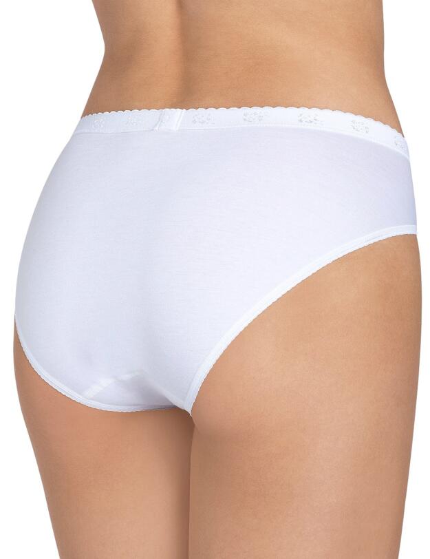 Sloggi Chic Tai 4 Pack Briefs White