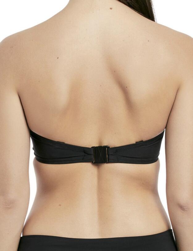 6236 Fantasie Sainte Maxime Underwired Bandeau Multiway Bikini Top - 6236 Black/Cream