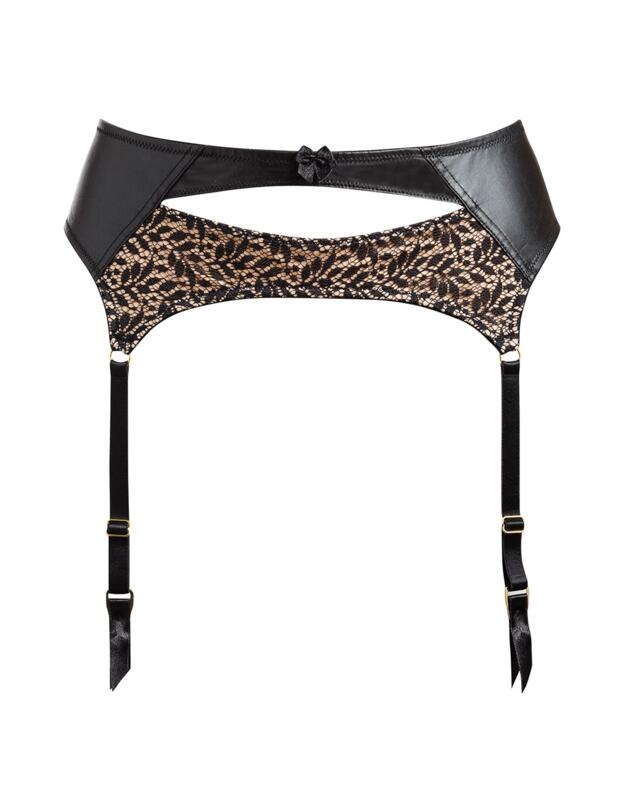 59007 Pour Moi Flaunt Suspender Belt - 59007 Black