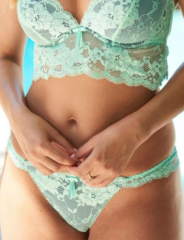1510 Pour Moi Amour Brazilian Brief - 1510 Mint/Silver