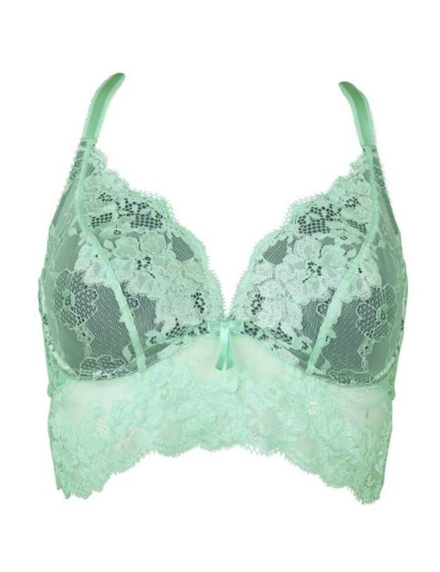 1501 Pour Moi Amour Underwired Bralette Bra Top - 1501 Mint/Silver