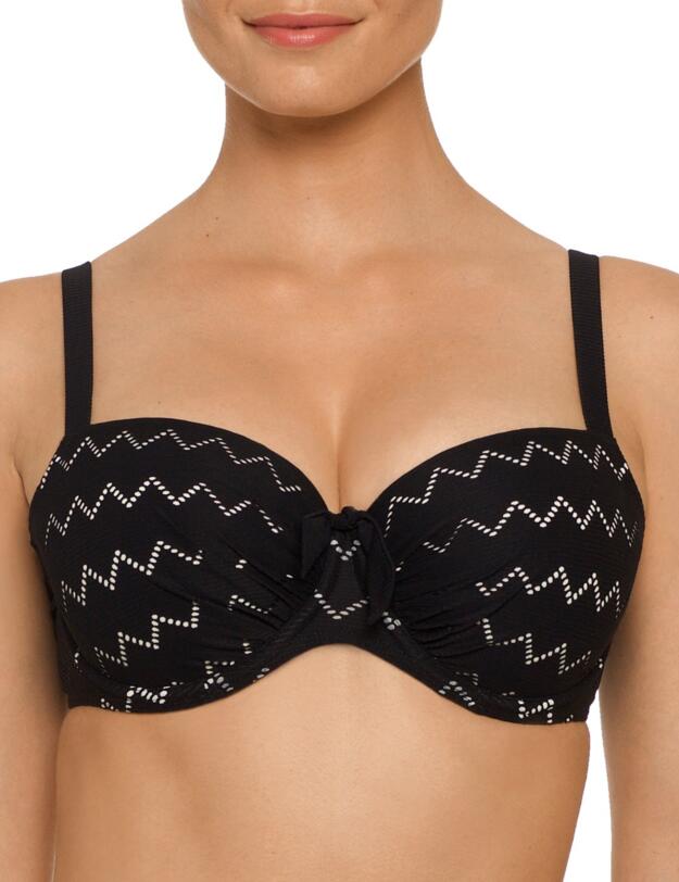 4004316 Prima Donna Maya Padded Balcony Bkinini Top - 4004316 Black