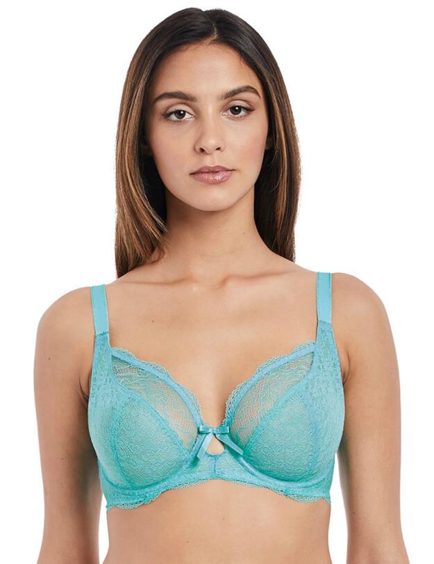 1011 Freya Fancies Underwired Plunge Bra - 1011 Aquamarine