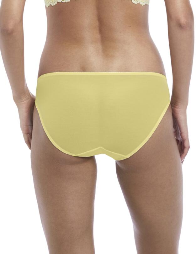 064391 Wacoal Embrace Lace Bikini Style Brief - 064391 Lemon/Ivory