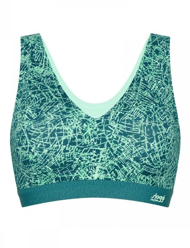 10193959 Sloggi Women Move FLOW LIGHT Top - 10193959 Green/Dark Combination