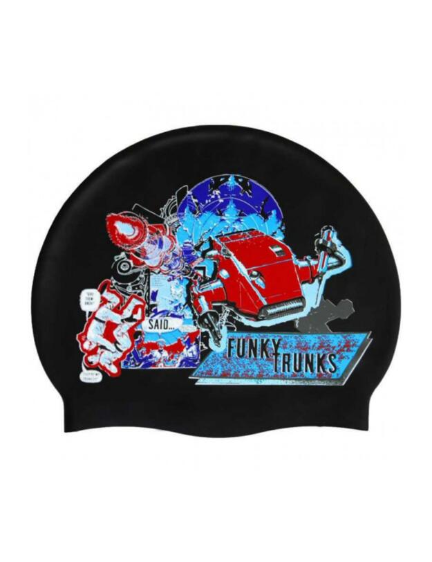 FT9900329 Funky Trunks Battle Galactic Swimming Cap - FT9900329 Battle Galactic