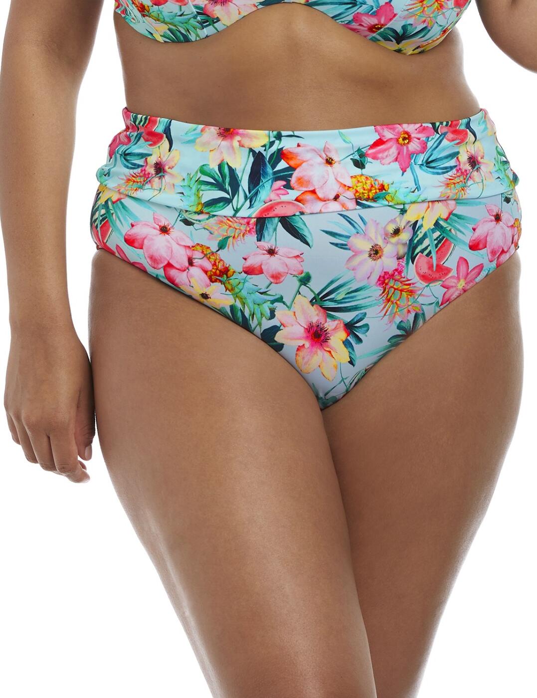 7154 Elomi Aloha Fold Bikini Brief - 7154 Aqua