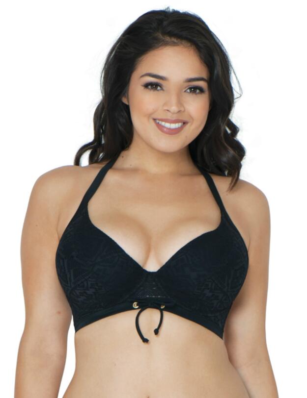 CS100230305 Curvy Kate Rush Halterneck Bikini Top - CS100230305 Black