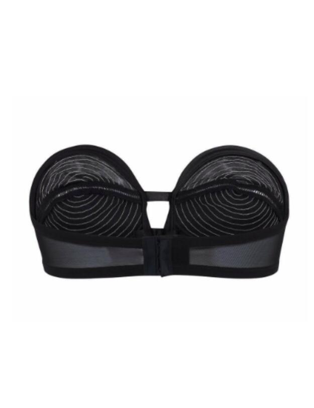 BP033BPS Playful Promises Bettie Page Multiway Overwire Bra - BP033BPS Black/Peach