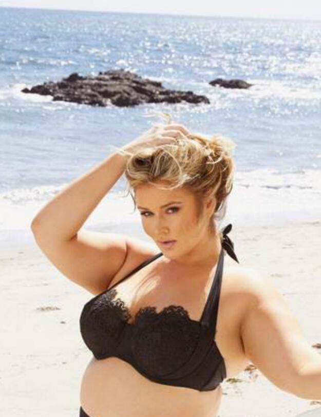 PPHG014 Playful Promises Hunter McGrady Balcony Lace Bikini Top - PPHG014 Black